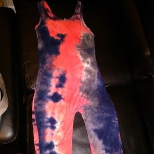 One piece red fox body suit